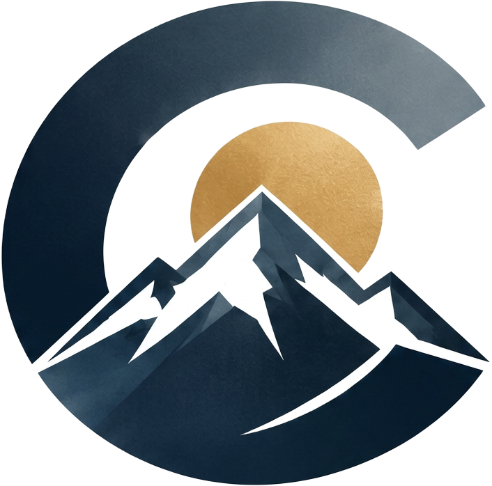 Cortez mountain and sun brand mark